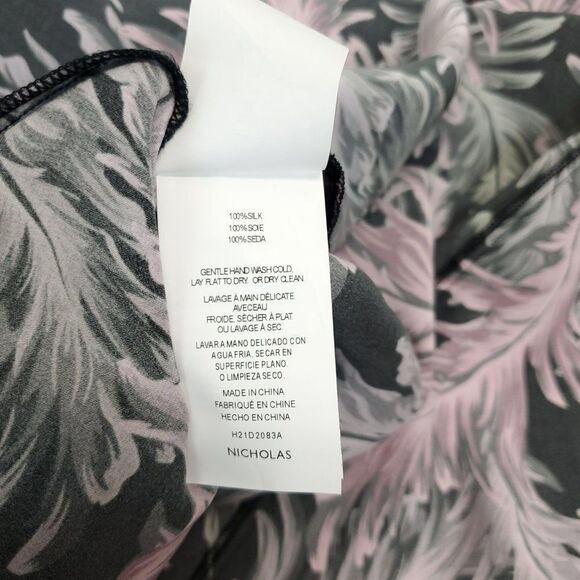 NICHOLAS Melia Cocktail Dress 100% Silk Rhinestone Halter Neck - Picture 13 of 14